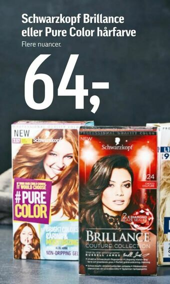 Føtex Schwarzkopf Brillance eller Pure Color hårfarve tilbud