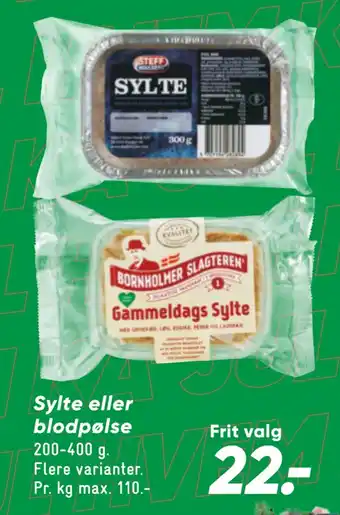Sylte eller blodpølse