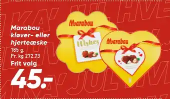 Bilka Marabou kløver- eller hjerteæske tilbud
