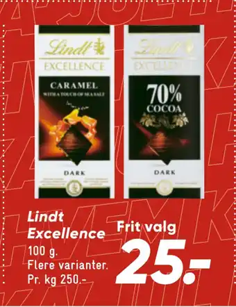 Bilka Lindt excellence tilbud