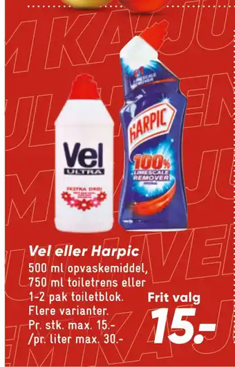 Bilka Vel eller harpic tilbud