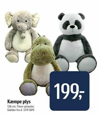 Føtex Kæmpe plys tilbud