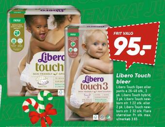 Bilka Libero touch bleer tilbud