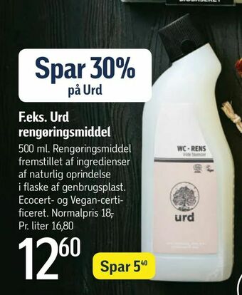 Føtex Urd rengøringsmiddel tilbud
