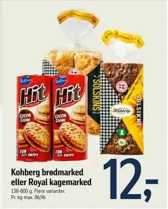 Føtex Kohberg brødmarked eller Royal kagemarked tilbud
