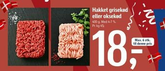 Føtex Hakket grisekød eller oksekød tilbud