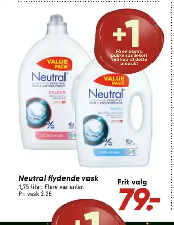 Bilka Neutral flydende vask tilbud