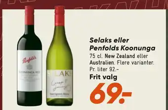 Bilka Selaks eller penfolds koonunga tilbud