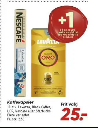 Bilka Kaffekapsler tilbud