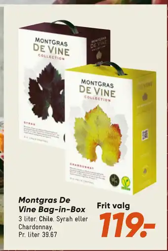 Bilka Montgras de vine bag-in-box tilbud