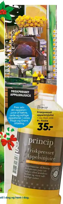 Bilka Friskpresset appelsinjuice tilbud