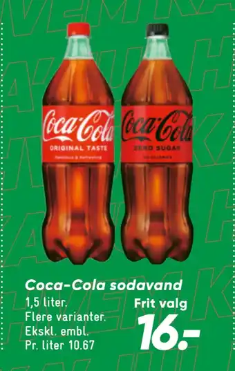 Bilka Coca-cola sodavand tilbud
