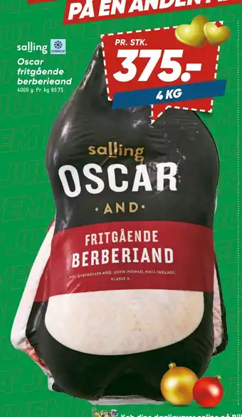 Oscar fritgående berberieand