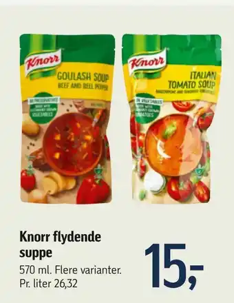 Føtex Knorr flydende suppe tilbud