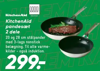 Bilka Kitchenaid pandesæt 2 dele tilbud