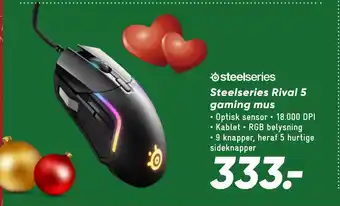 Bilka Steelseries rival 5 gaming mus tilbud