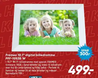 Bilka Frameo 10,1 digital billedramme pff-1053b/w tilbud