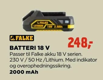 jem & fix Batteri 18 v tilbud