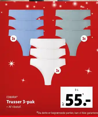 Lidl Trusser 3-pak tilbud
