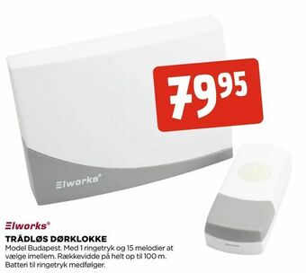 jem & fix Trådløs dørklokke tilbud