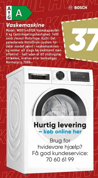 Bilka Vaskemaskine tilbud