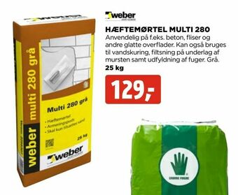 jem & fix Hæftemørtel multi 280 tilbud