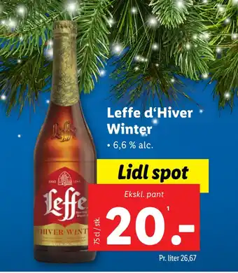 Lidl Leffe d‘hiver winter tilbud