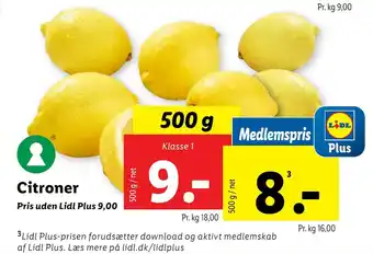 Lidl Citroner tilbud