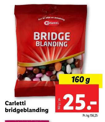 Lidl Carletti bridgeblanding tilbud