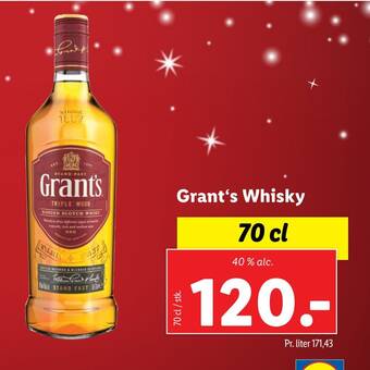 Lidl Grant‘s whisky tilbud