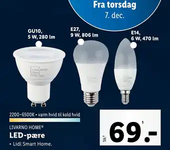 Lidl Led-pære tilbud