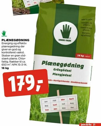jem & fix Plænegødning tilbud