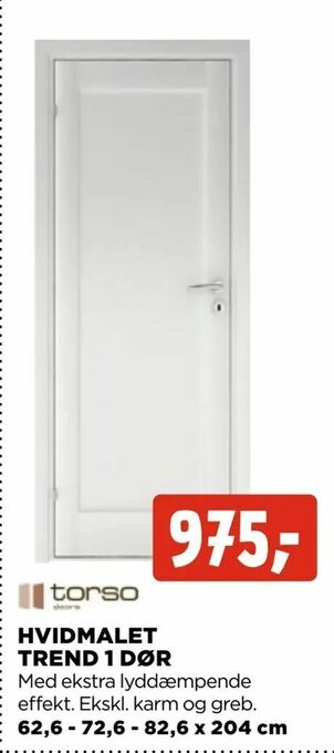 jem & fix Hvidmalet trend 1 dør tilbud
