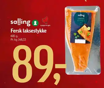 Føtex Fersk laksestykke tilbud