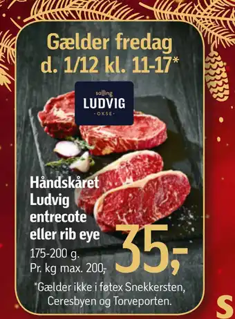 Føtex Håndskåret ludvig entrecote eller rib eye tilbud