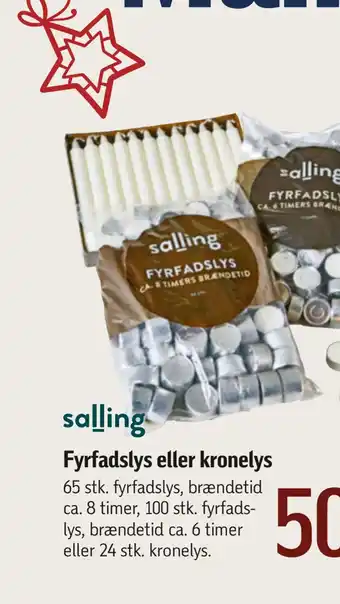 Føtex Fyrfadslys eller kronelys tilbud