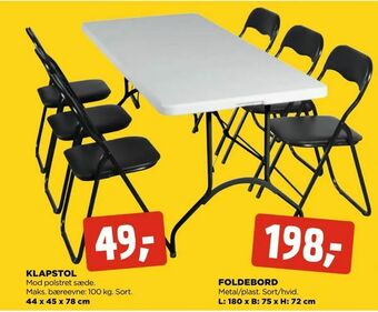 jem & fix Klapstol tilbud