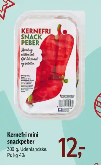 Føtex Kernefri mini snackpeber tilbud