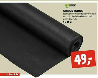 jem & fix Ukrudtsdug tilbud