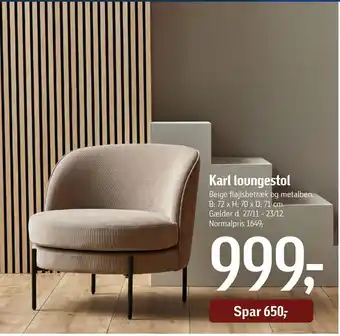 Karl loungestol