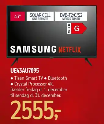 Føtex Samsung ue43au7095 tilbud