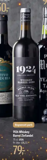 Føtex 1924 whiskey barrel zinfandel tilbud