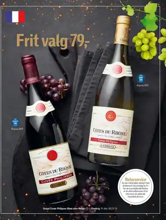 Føtex Guigal cuvée philipson blanc eller rouge tilbud
