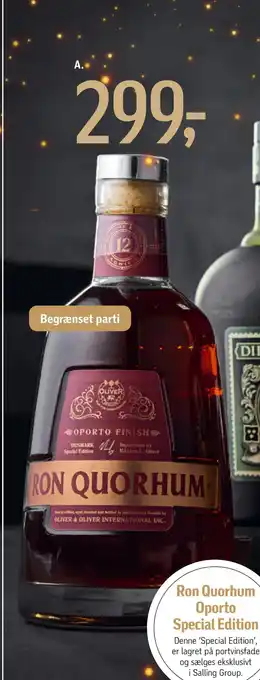 Føtex Ron quorhum oporto special edition tilbud