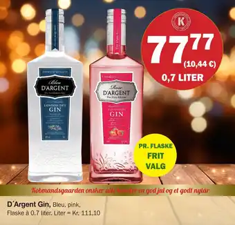 Købmandsgården D´argent gin tilbud