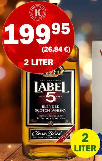 Label 5 scotch whisky
