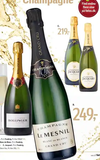 Føtex Le mesnil blanc de blanc tilbud