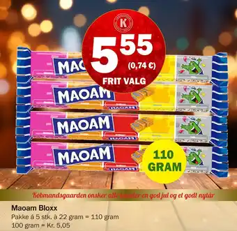 Købmandsgården Maoam bloxx tilbud
