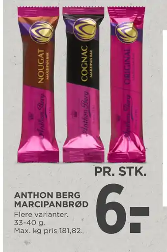 MENY Anthon berg marcipanbrød tilbud