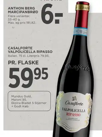 MENY Casalforte valpolicella ripasso tilbud